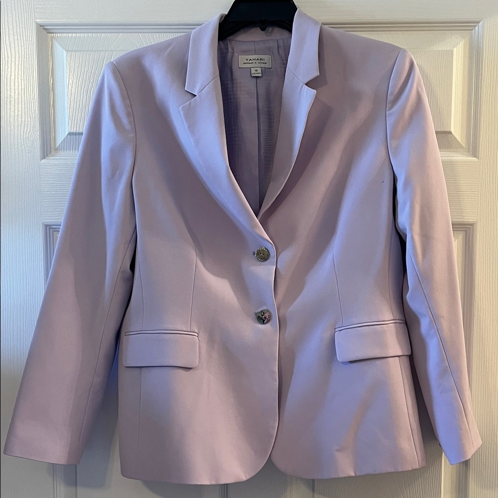 Tahari Light Purple Women's Blazer